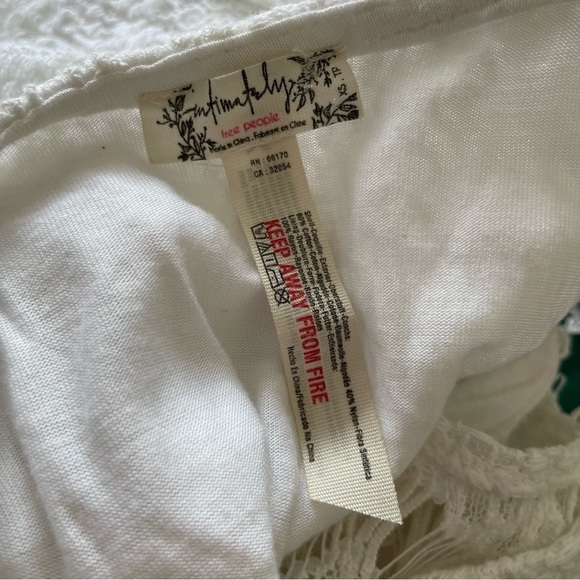 Free People Intimately White Daydream Lace Bodycon Mini Dress EUC Size XS - Picture 8 of 11
